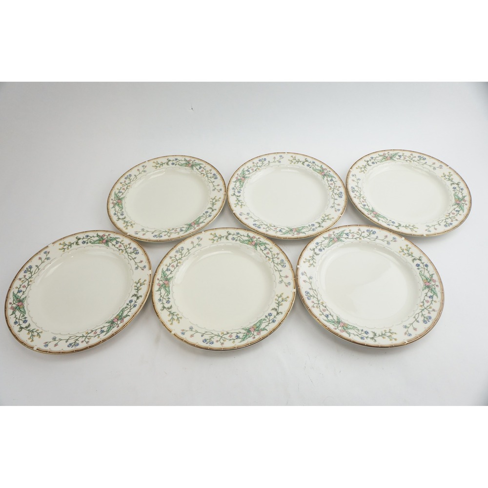 Farberware Wellesley 486 Fine‎ China Bread Butter Plates Set 6 Floral Gold Trim